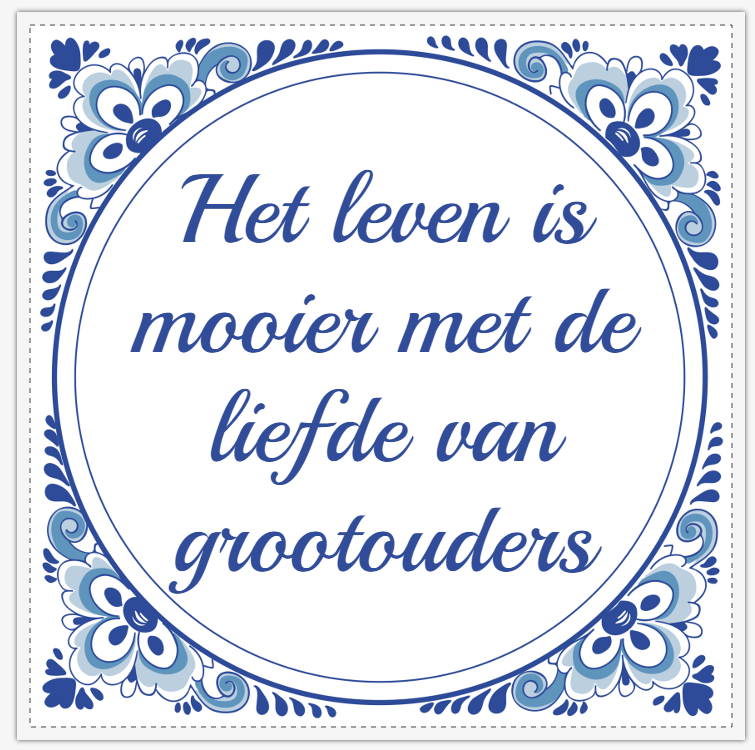 Jullie worden opa en oma cadeau